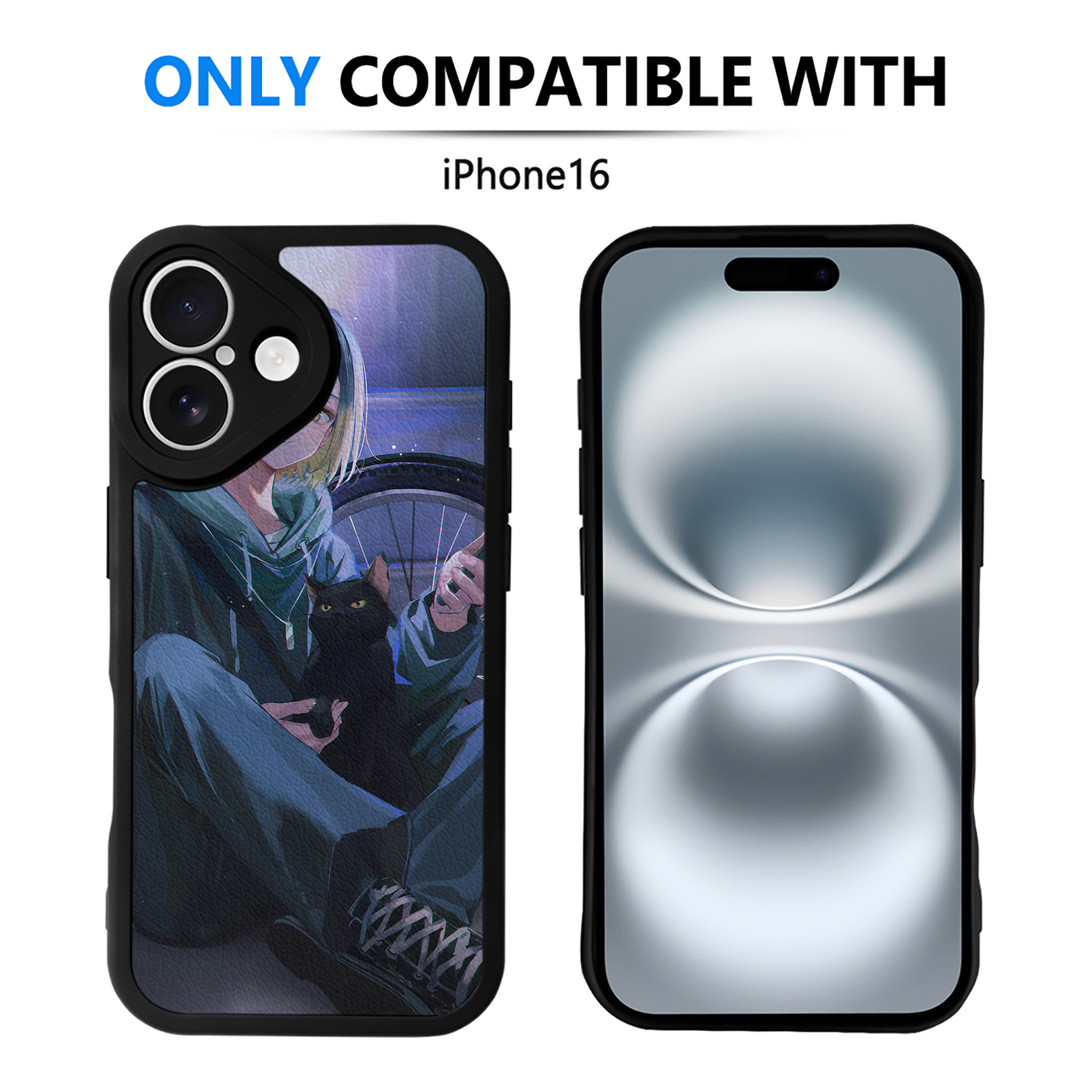 （画像用） ハイキュー!! Haikyu!! 【iPhone 16シリーズ対応】シリコンスマホケース（レザー調） 材質：シリコン